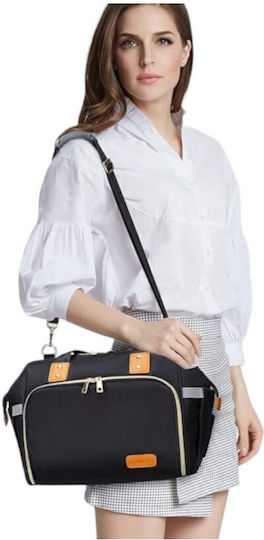 Queen Mother Shoulder/Hand Diaper Bag Black