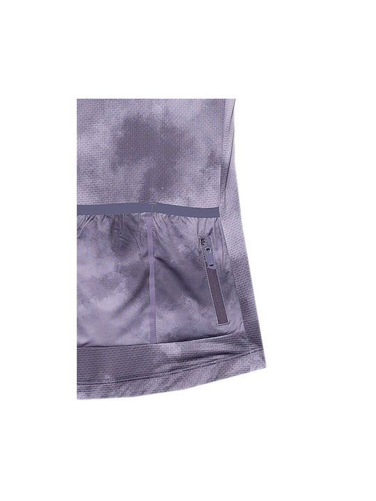 4F Cycling Short Sleeves Cycling Jersey Purple