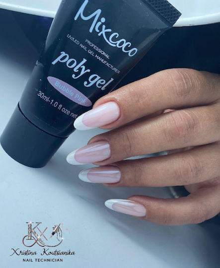 Mixcoco Poly Gel Νυχιών Ροζ 30ml