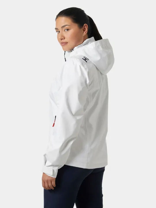 Helly Hansen Women's Crew Hooded Jacket 2.0 White
