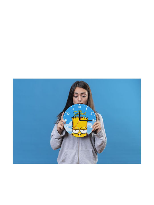 Simpsons Bart Wooden Wall Clock 20cm