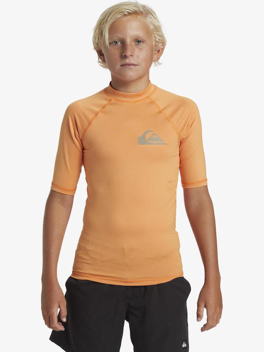 Quiksilver Everyday Kinder Badeanzug Rashguard Tangerine