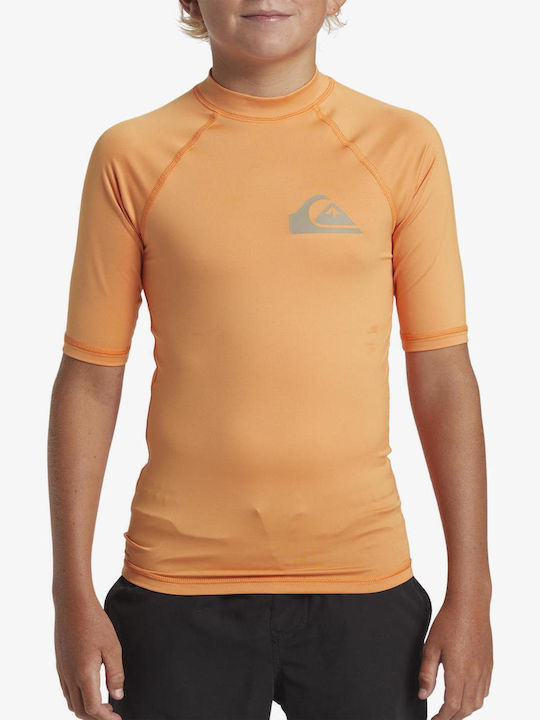 Quiksilver Everyday Kinder Badeanzug Rashguard Tangerine