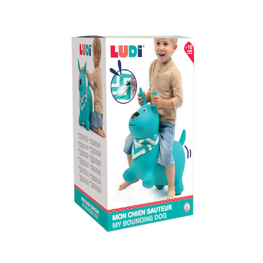 Ludi Hop Hop Dog Blue 47cm.