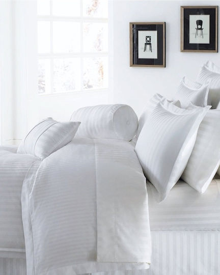 Mc Decor Hotelbettlaken Weiß Einzel 160x270cm 100% Baumwolle 1Stück