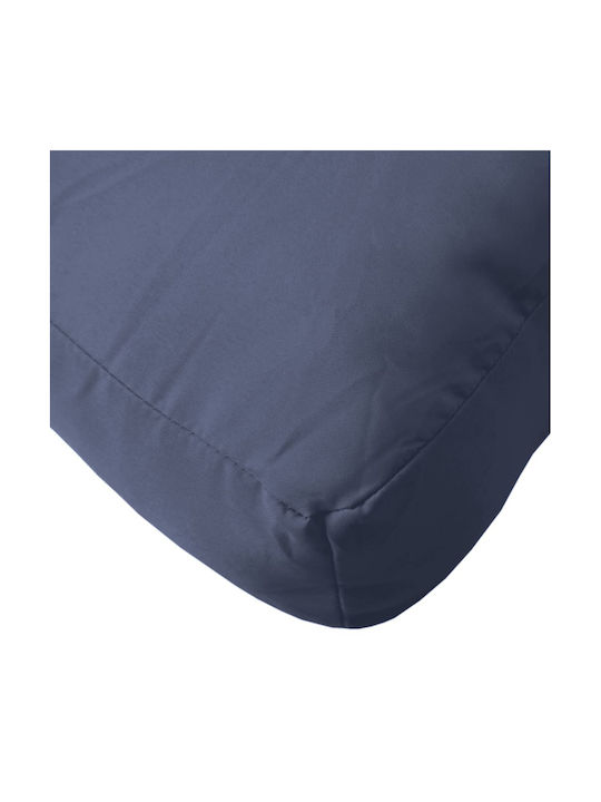 vidaXL Waterproof Bench Cushion for Palette with Backrest Navy Blue 2 Pieces 60x60cm