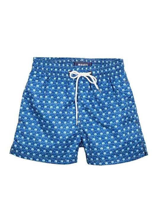 Waves Kids Swimwear Swim Shorts Blue