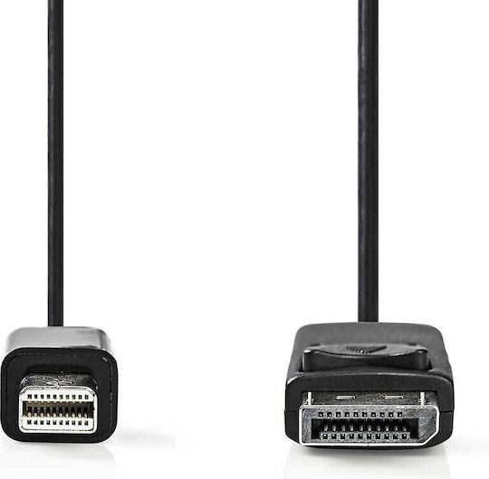 Nedis Cable DisplayPort male - HDMI male 1m Μαύρο (10647-340)
