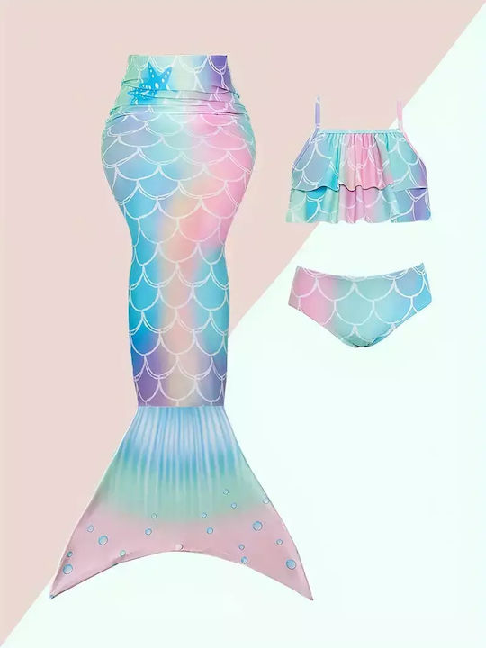 Kids' Mermaid Swimsuit 3-Piece Set