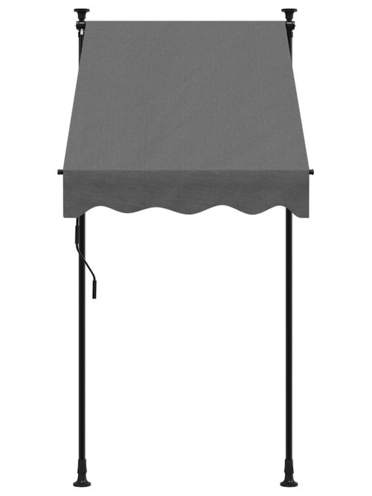 vidaXL Terrace Tent with LED Light Gray 1x1.5cm