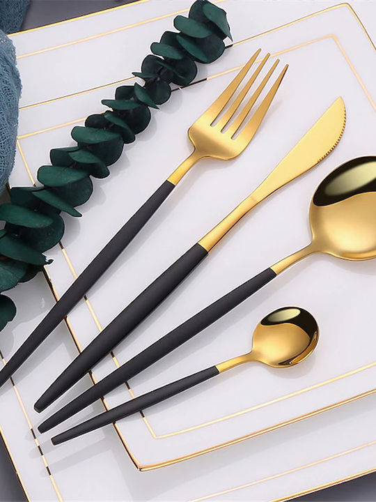 Set de Tacâmuri Inoxidabil Argintiu 24buc
