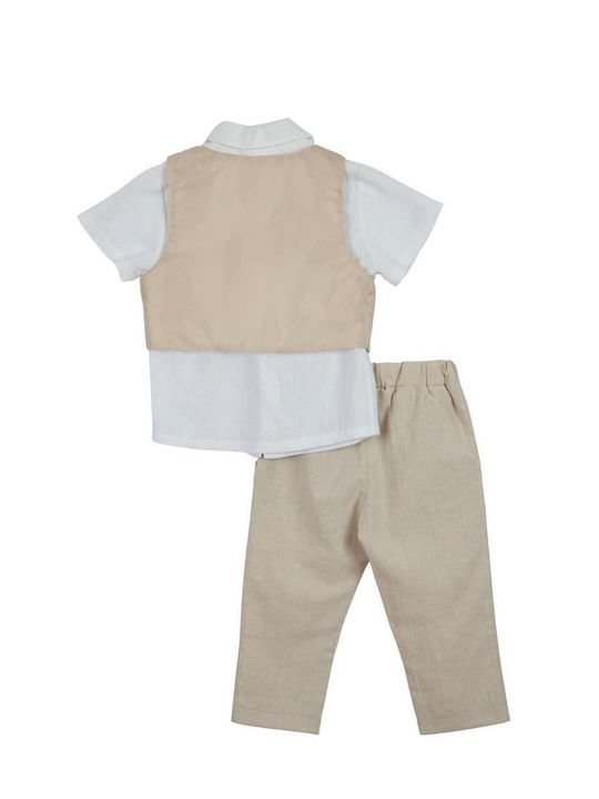 Buddies Kinder Set mit Hose Sommer 2Stück beige