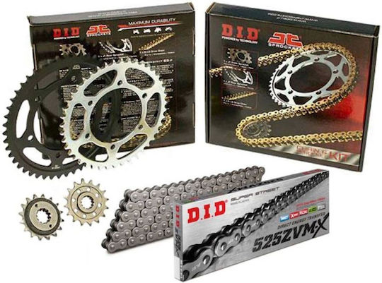 DID Chain & Sprocket Kit (16-42-525ZVMX) for BMW F 800 GS 2008-2012