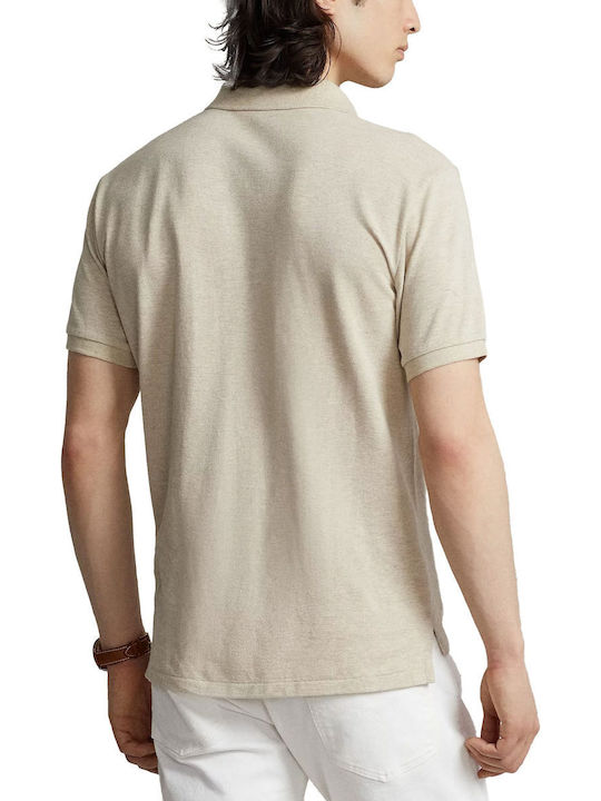 Polo Herrenbluse Kurzarm Parchment Cream