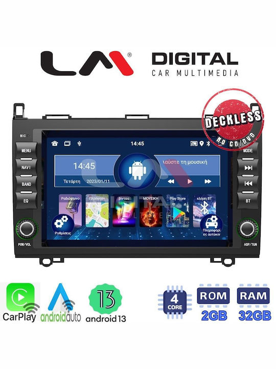 LM Digital Car-Audiosystem für Mercedes-Benz Vito / Viano / Sprinter Volkswagen Handwerker 1995>2006 (Bluetooth/USB/WiFi/GPS) mit Touchscreen 9"