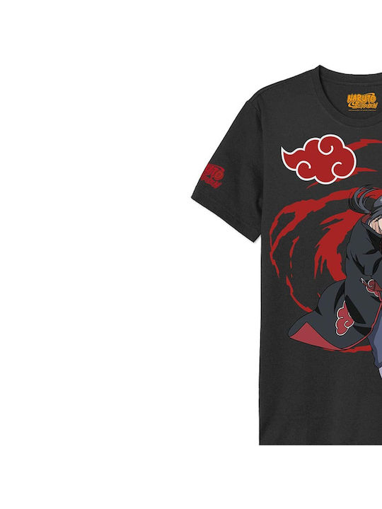 Cotton Division T-shirt Naruto Μαύρο Βαμβακερό