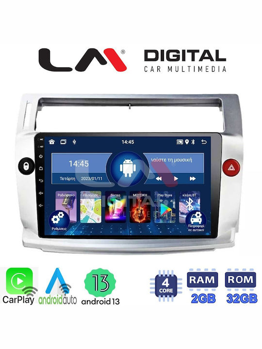 LM Digital Ηχοσύστημα Αυτοκινήτου για Citroen C4 2004-2010Created (Bluetooth/USB/AUX/WiFi/GPS)