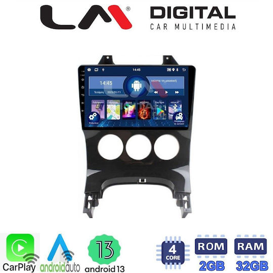 LM Digital Car Audio System for Peugeot 3008 / 206 / 5008 2009-2016 / 206 2002-2006 with A/C (Bluetooth/USB/WiFi/GPS/Apple-Carplay/Android-Auto) with Touch Screen 9"
