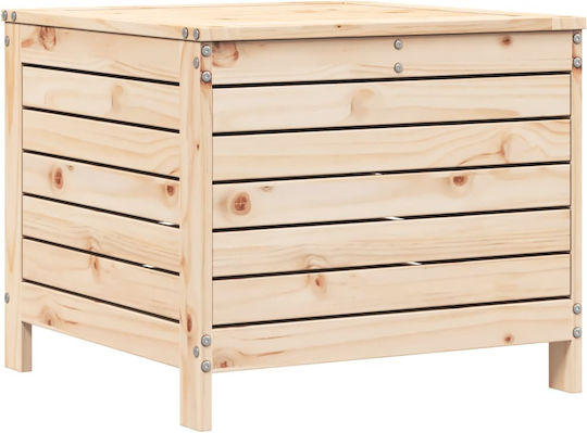Hölzener Gartenhocker Würfel Für Außenbereich Braun 62x63,5x53,5cm