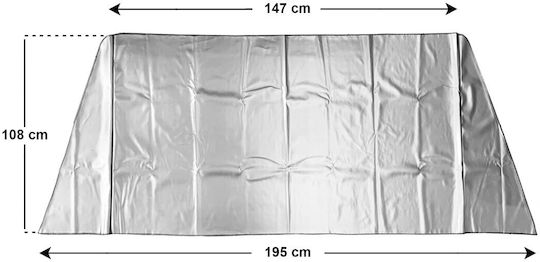 Race Axion External Car Windshield Sunshade X-Large Tinted SIlver 147x108cm