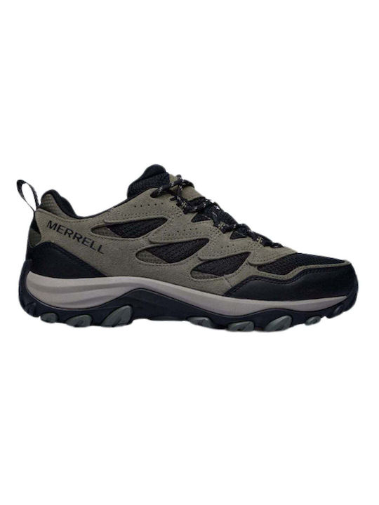 Merrell Sport Shoes Trail Running Olive-black