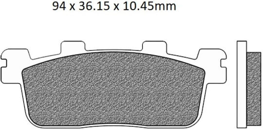 Newfren Motorcycle Brake Pads F607 Kymco Xciting 300 for Kymco People / X-Town / Xciting 300 / Downtown 350i Yamaha X-MAX