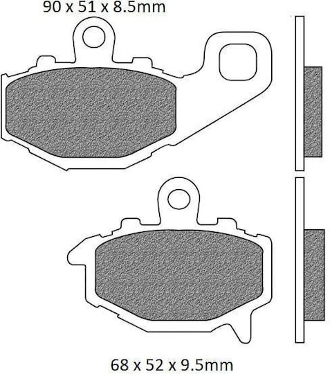 Newfren Motorcycle Brake Pads F192 for Kawasaki GPZ / KLE 650 / Z1000 / Z750 / ZR 550 / ZX-9R Ninja / ZZR 400 / ZZR 600