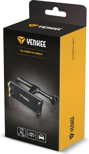 Yenkee Car Mobile & Tablet Mount with Adjustable Hooks Black