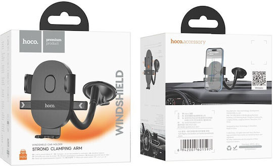 Hoco H20 Mighty Auto Handyhalterung 4.7" - 7" mit verstellbaren Haken Schwarz