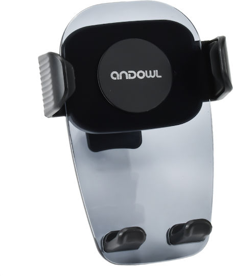 Andowl Qzj610 Βάση Κινητού Αυτοκινήτου 6.5" - 6.5" με Ρυθμιζόμενα Άγκιστρα Μαύρη