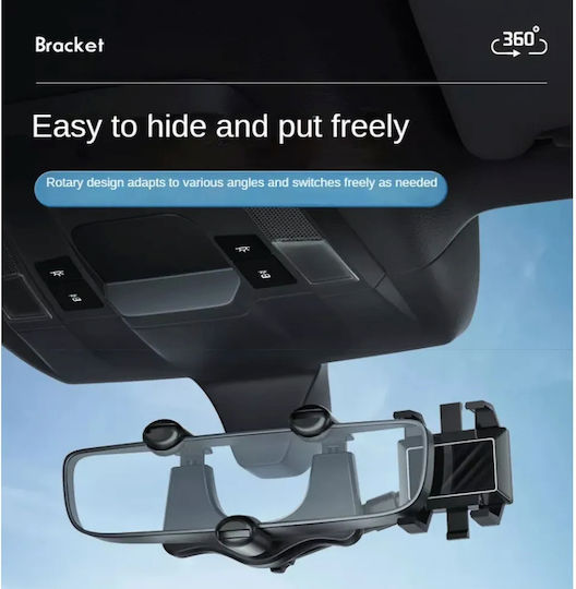 Car Mobile Mount with Adjustable Hooks Black