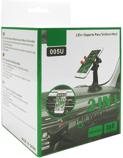 Dash Holder Car Mobile Mount with Clip-Peg Black