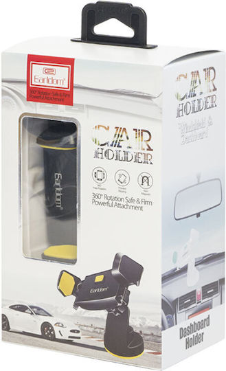 Earldom Car Mobile Mount 3.5" - 6.3" with Adjustable Hooks Black