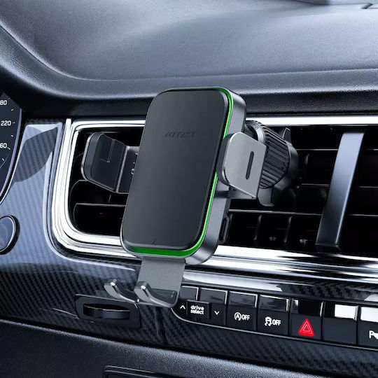Acefast Car Mobile Mount with Adjustable Hooks and Wireless Charging Black