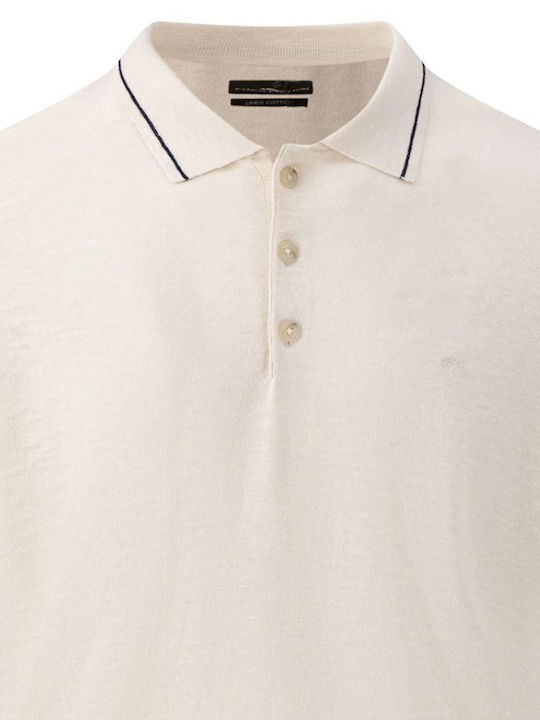 Fynch Hatton Men's Short Sleeve Blouse Polo White