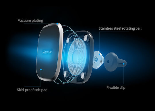 Nillkin Car Magnetic QI Wireless Charger II Car Mobile Mount with Magnet and Wireless Charging Black