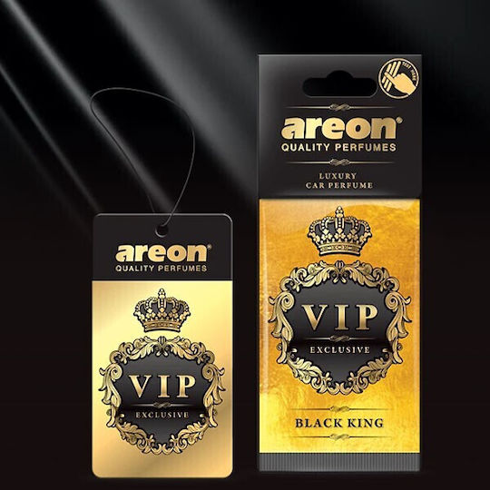 Areon Αρωματική Καρτέλα Κρεμαστή Αυτοκινήτου VIP Black King 50ml