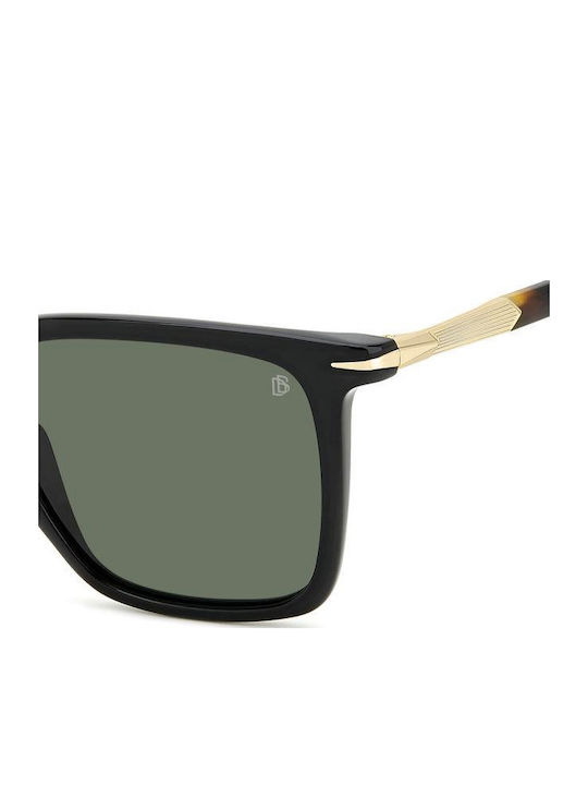 David Beckham Db Unisex Γυαλιά Ηλίου με Μαύρο Σκελετό και Μαύρο Φακό