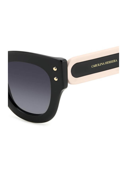 Carolina Herrera Women's Sunglasses with Black Plastic Frame and Black Lens HER 0222/S 3H2/9O