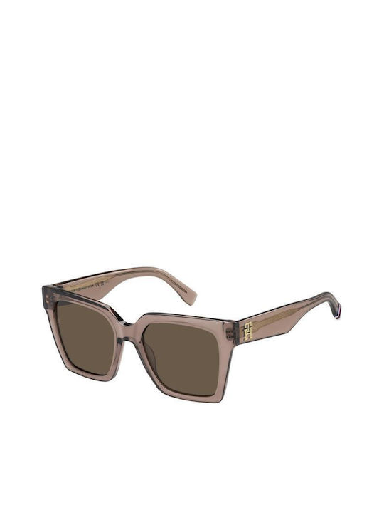 Tommy Hilfiger Women's Sunglasses with Brown Plastic Frame and Brown Lens TH2100/S 35J/70