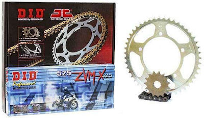 DID Chain & Sprocket Kit (17-45-525ZVMX) for Suzuki GSX-R 750 2006-2010