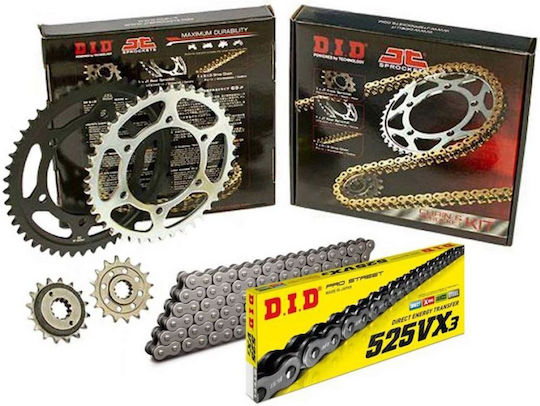 DID Chain & Sprocket Kit (17-45-525VX) for Suzuki GSX-R 750 2006-2010
