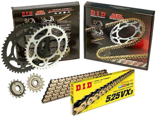 DID Chain & Sprocket Kit (17-41-525VXGB) for BMW F 650 GS 2008-2012