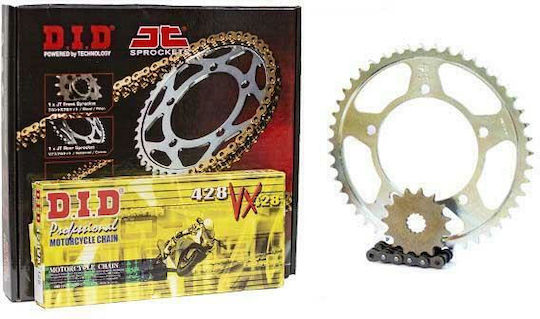DID Chain & Sprocket Kit (14-45-428VX) for Yamaha YBR 125 2005-2006