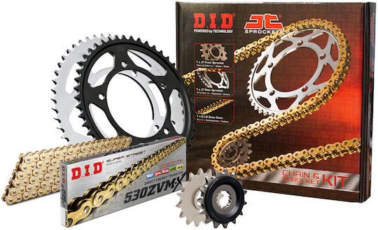 DID Chain & Sprocket Kit (17-47-530ZVM-X) for Yamaha YZF-R1