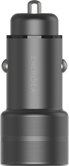 Energea Φορτιστής Αυτοκινήτου 38W με Θύρες: 1xUSB 1xType-C