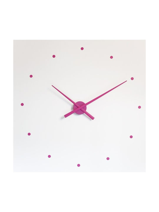 Nomon Oj Wall Clock Sticker Plastic Pink Ø50cm