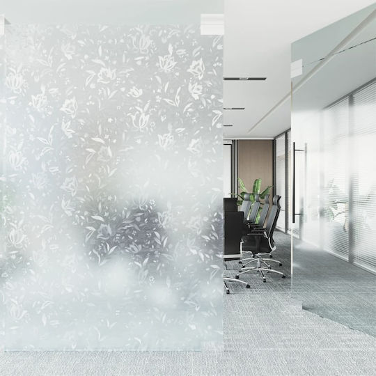 vidaXL Autocolant Afișare Decorativ Sablare cu nisip 45cm x 5m Transparent 3208977 2buc
