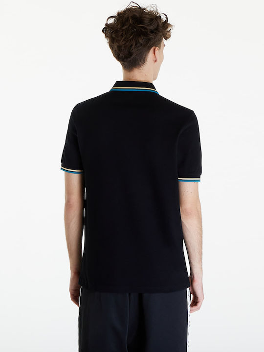 Polo Kurzarmhemd Schwarz