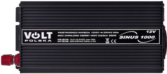 Volt Polska Sinus Inverter Αυτοκινήτου Καθαρού Ημιτόνου για 12V DC